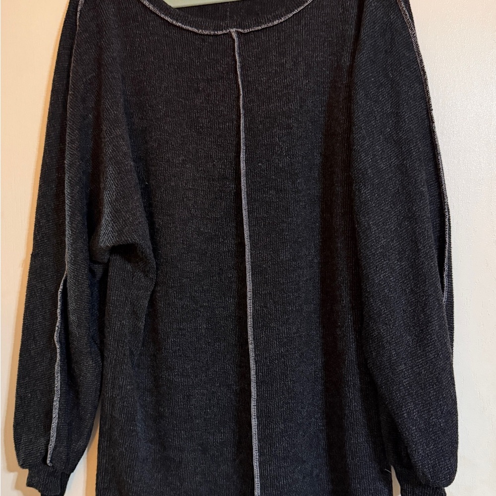 Peach Love California Charcoal Sweater